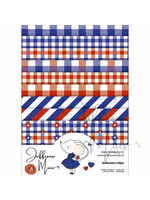 Tiny Cardstock - A5 - Hollandse ruitjes - Silk edition