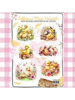 Juffrouw Muis Knipsel - Alle eendjes zwemmen in het water