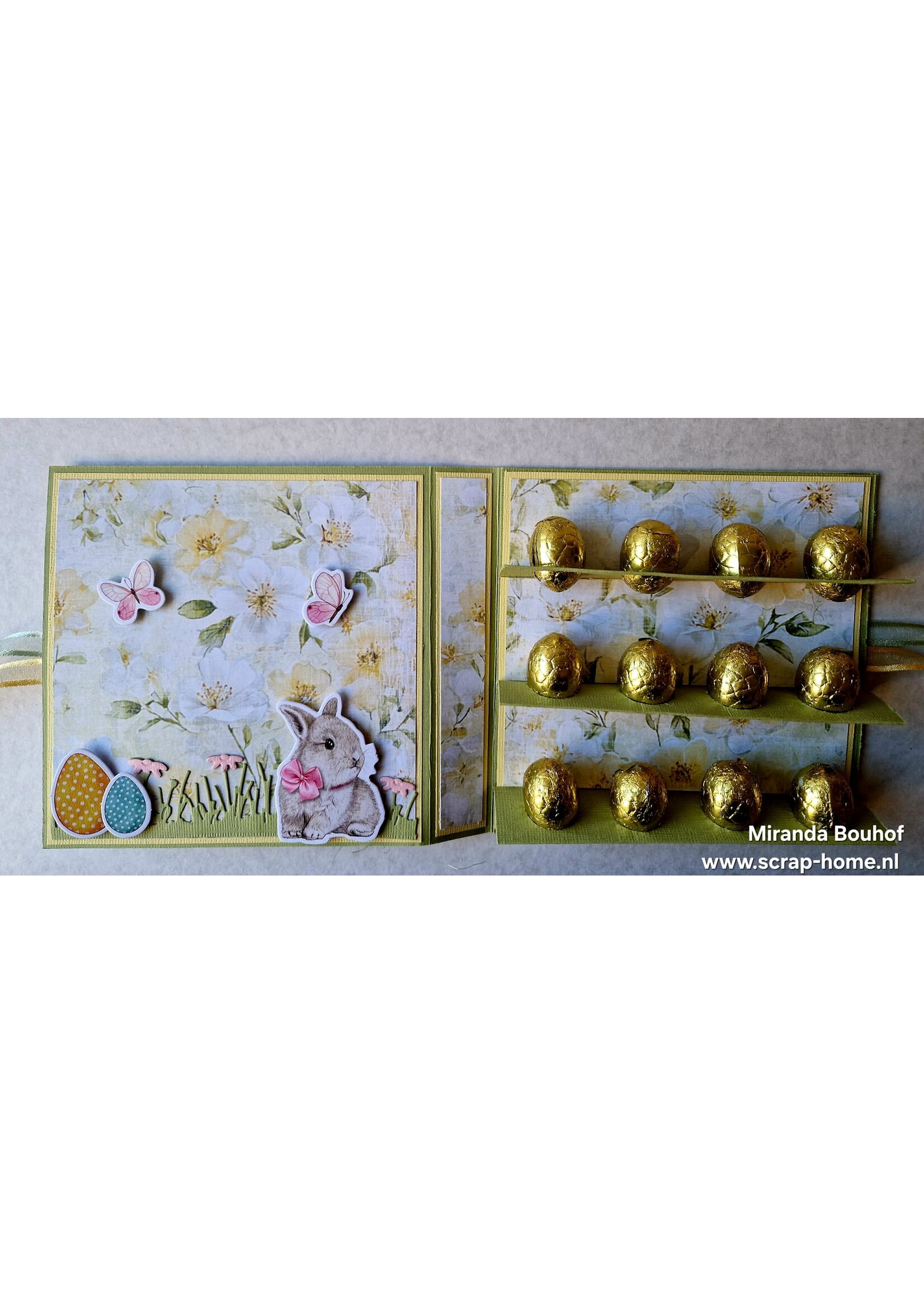 12 Paaseitjes Kaart Miranda  (let op je hebt hiervoor een EK pons van 19 mm doorsnede voor nodig)