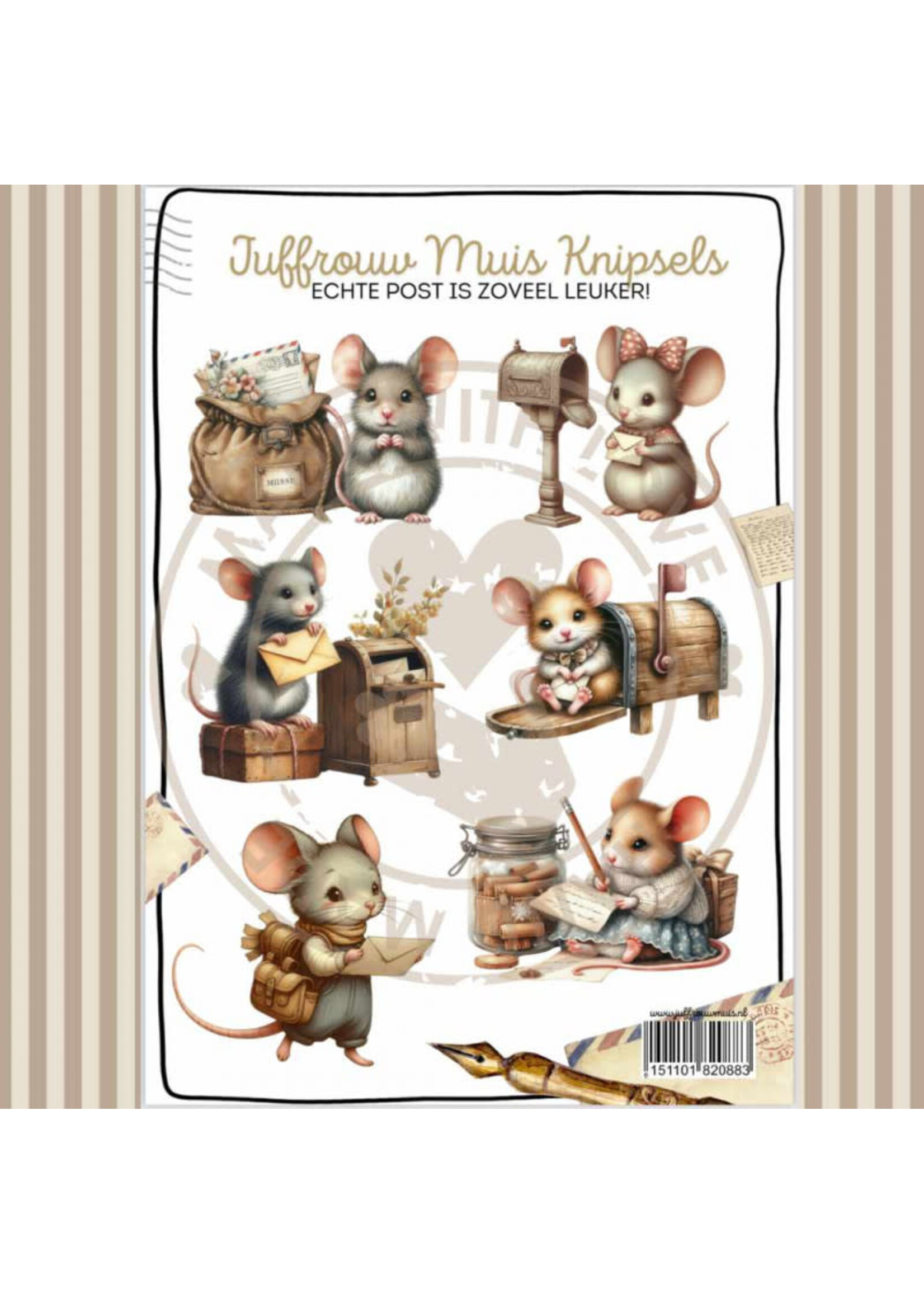 Juffrouw Muis Knipsel - Echte post is zoveel leuker
