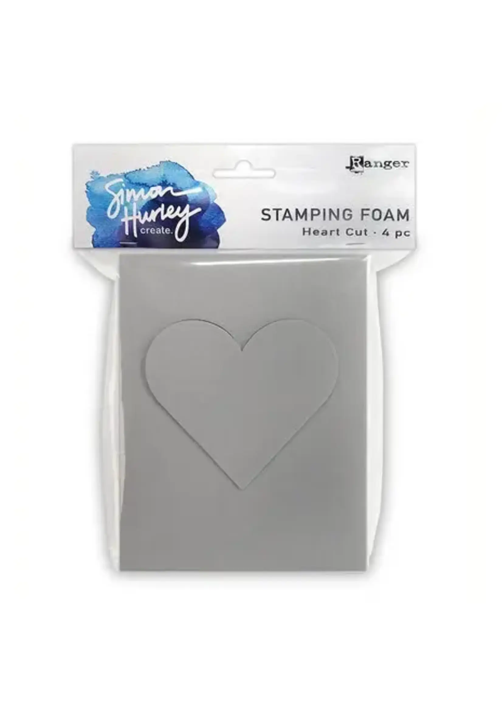 Simon Hurley create. Stamping Foam Heart Cut (4pcs) (HUA78449)