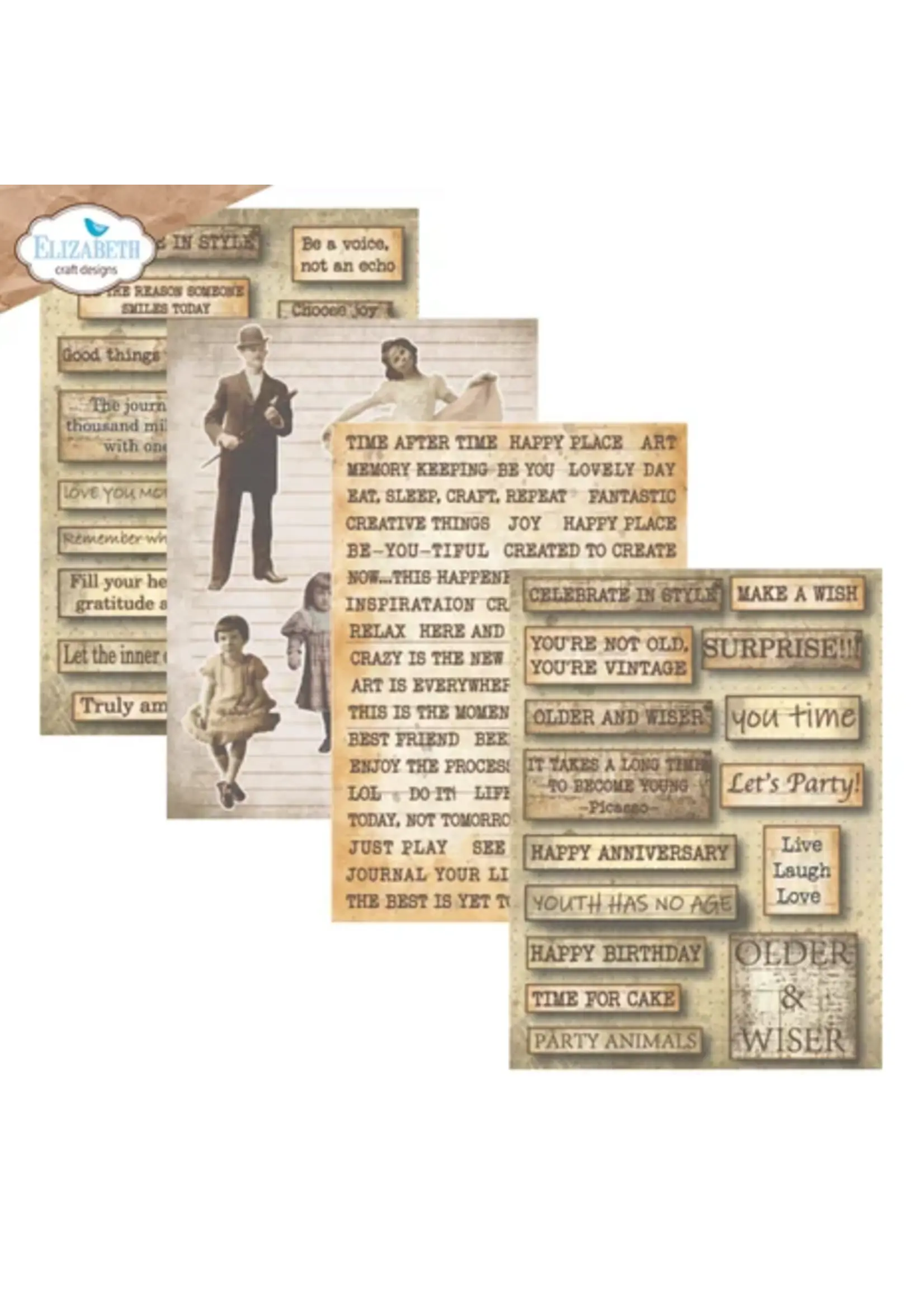 Hello You! A5 Patterned Cardstock Journal Ephemera 1 (PS01)