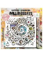 Energy in Orbit 6x6 Inch Stencil Bubble Field (AALL-PC-261)