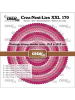 Crealies • Snijmal Cirkels Met Postzegelrand Crealies CLNESTXXL170