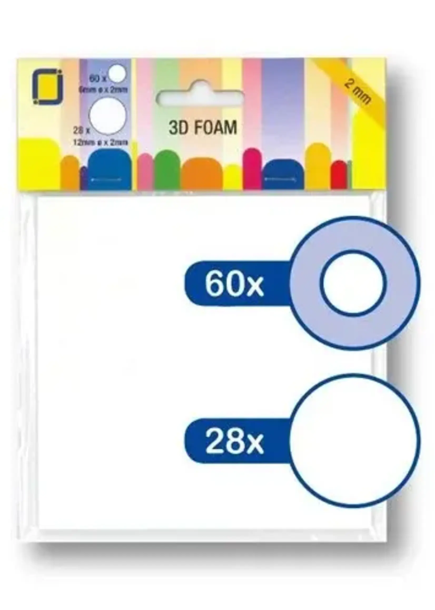 3D Foam Round Ø 6 mm & Ø 12 mm x 2 mm (3.3122)
