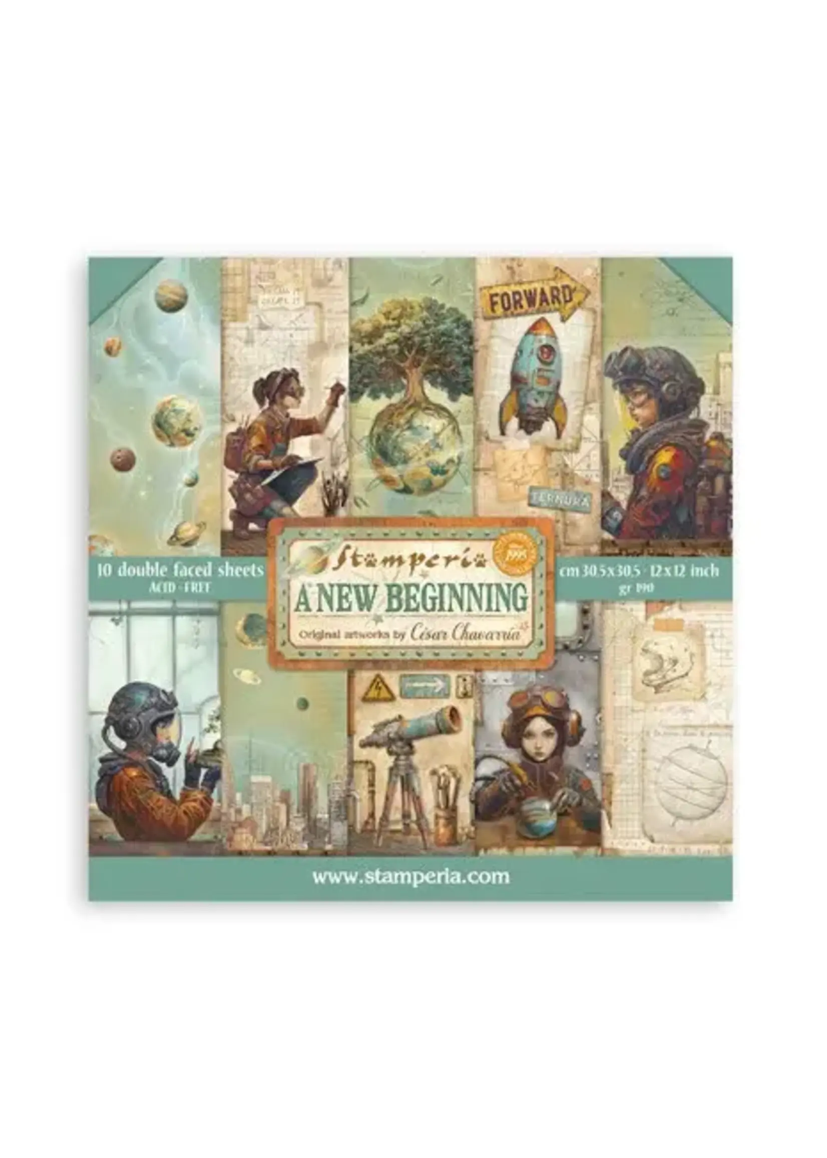 A New Beginning 12x12 Inch Paper Pack (Double Face) (SBBL184)