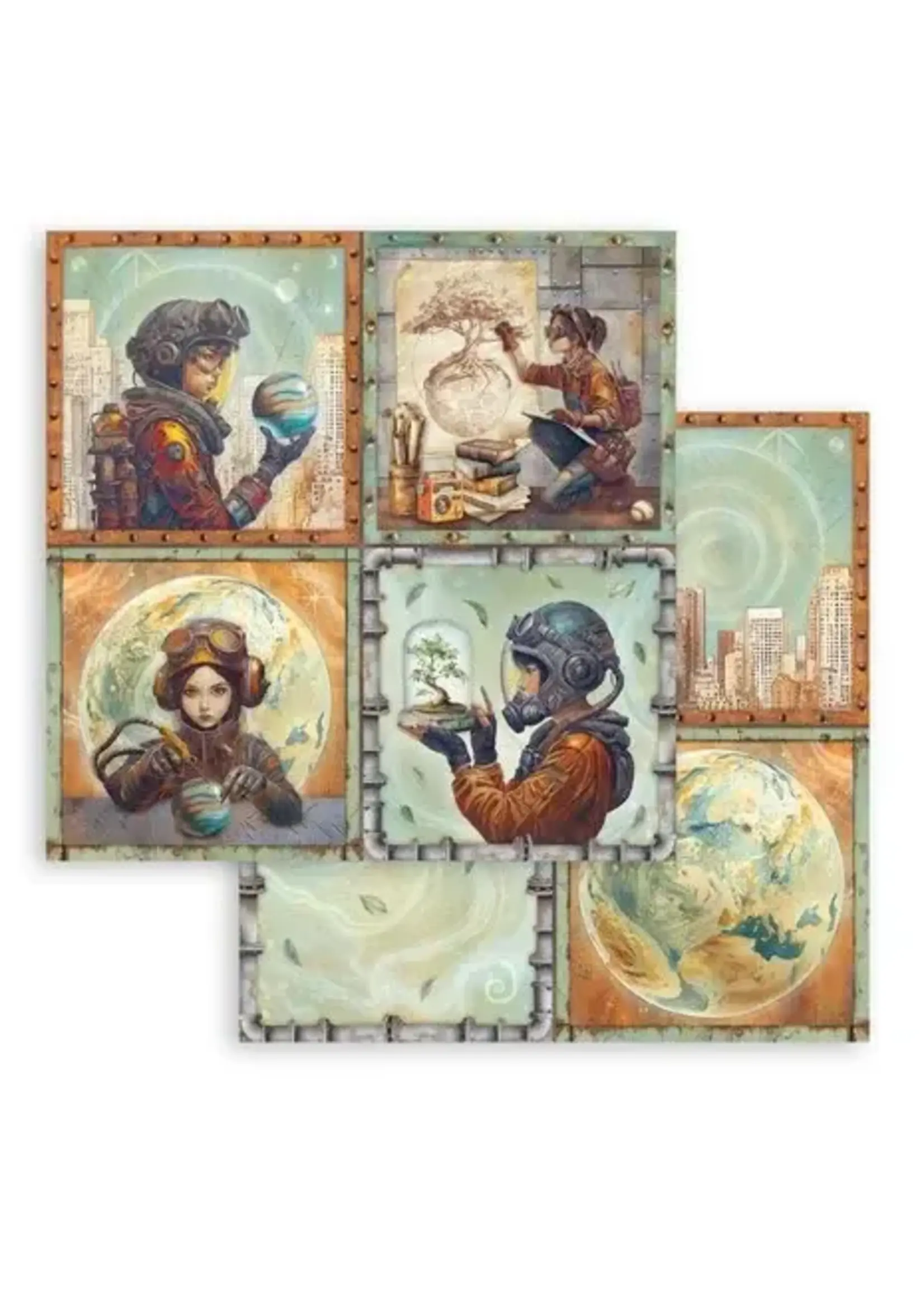 A New Beginning 12x12 Inch Paper Sheet 4 Cards (1pcs) (SBB1136)