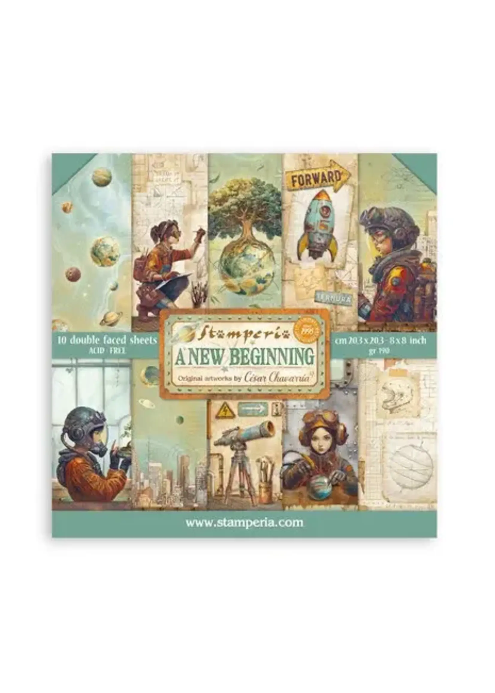 A New Beginning 8x8 Inch Paper Pack (Double Face) (SBBS140)