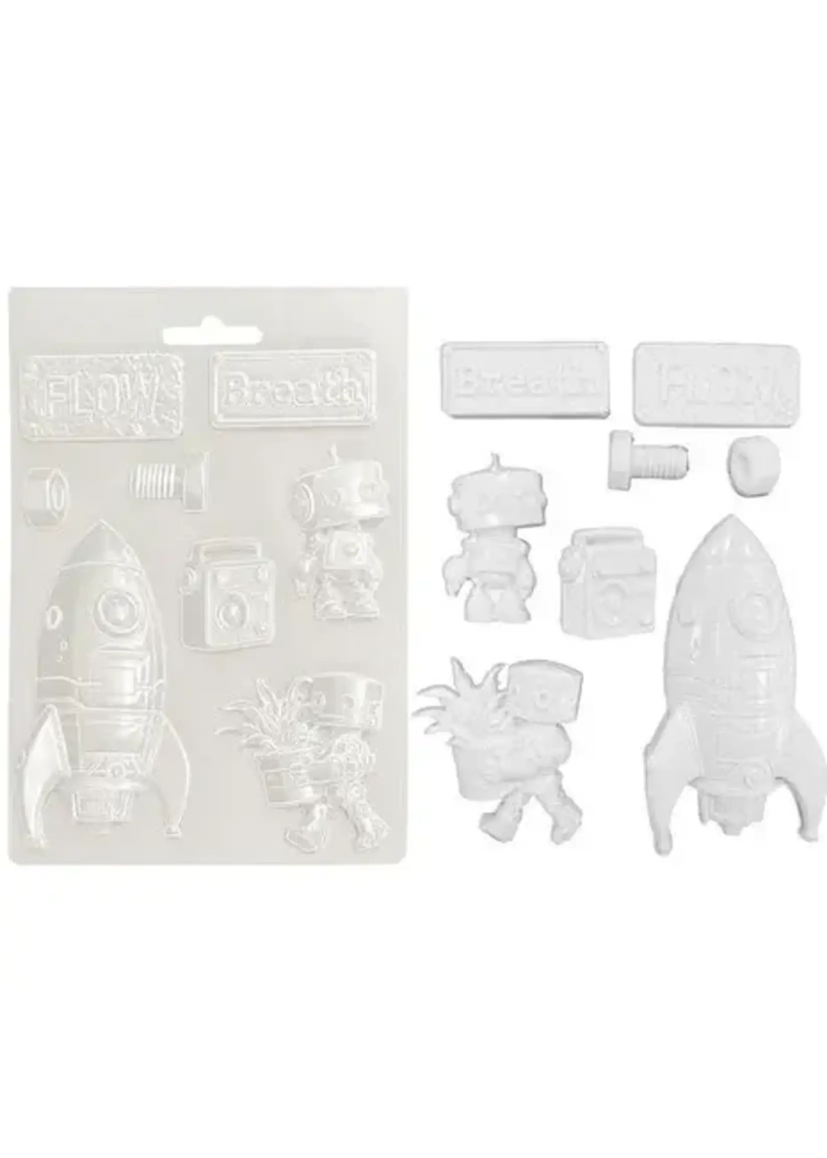 A New Beginning A5 Soft Mould Spaceship and Robot (K3PTA5679)