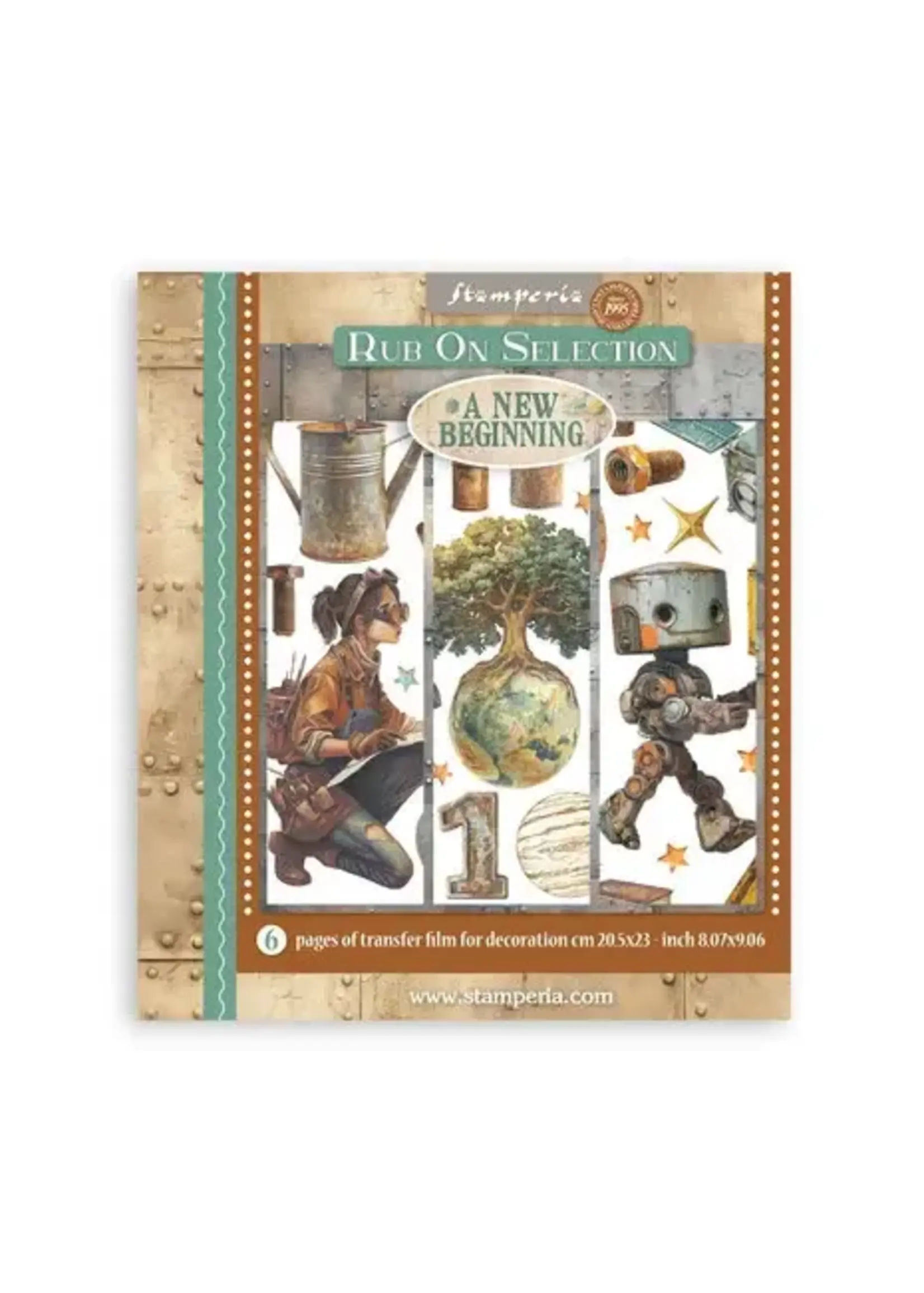 A New Beginning Rub-On 20,5x23cm Assortment (6pcs) (DFLRBXG03)