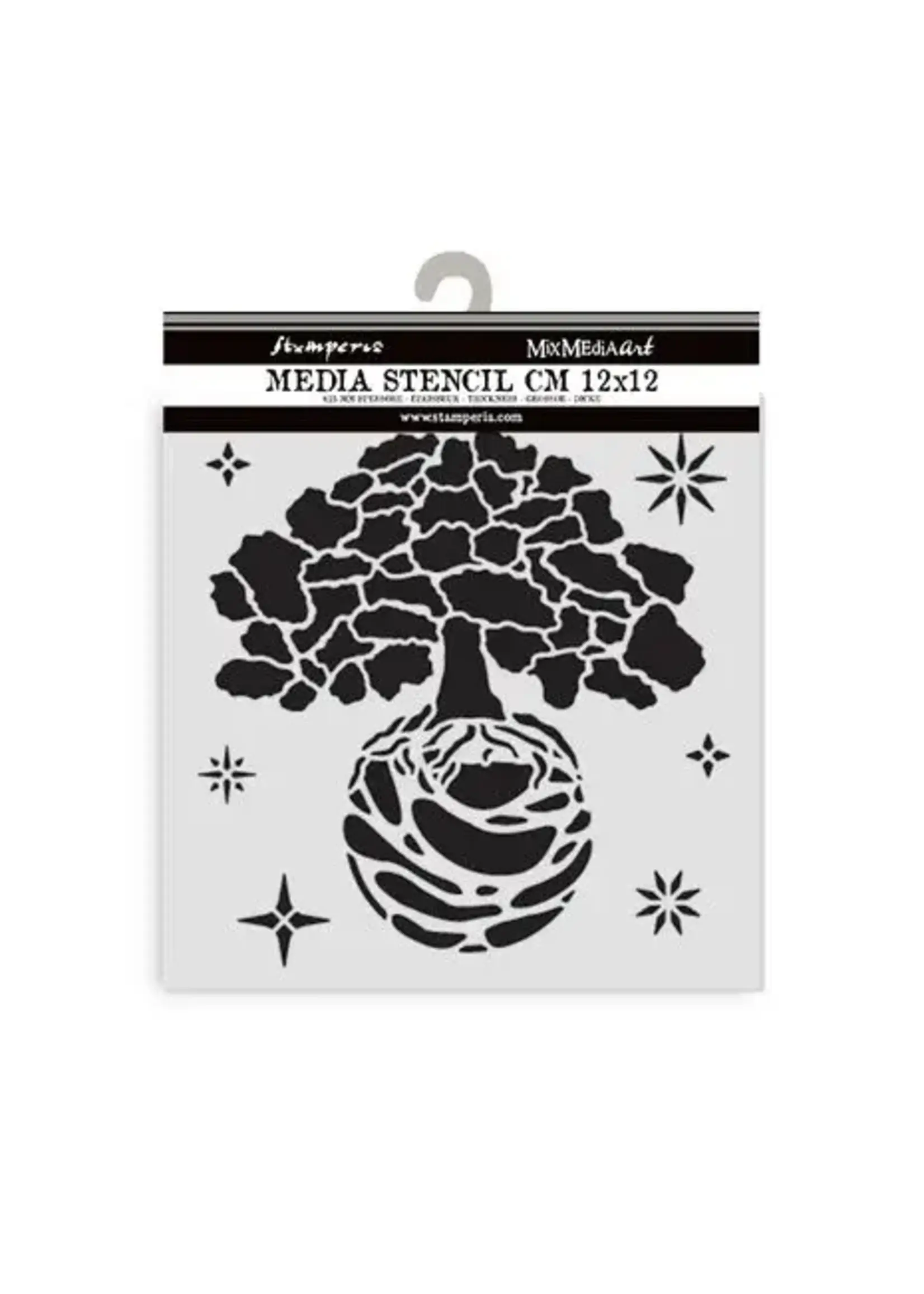 A New Beginning Thick Stencil 12x12cm The World Tree (KSTDS72)