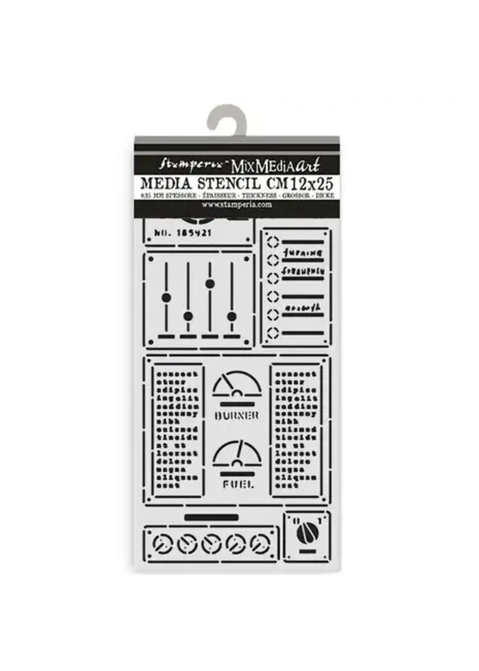 A New Beginning Thick Stencil 12x25cm Control Panel (KSTDL155)