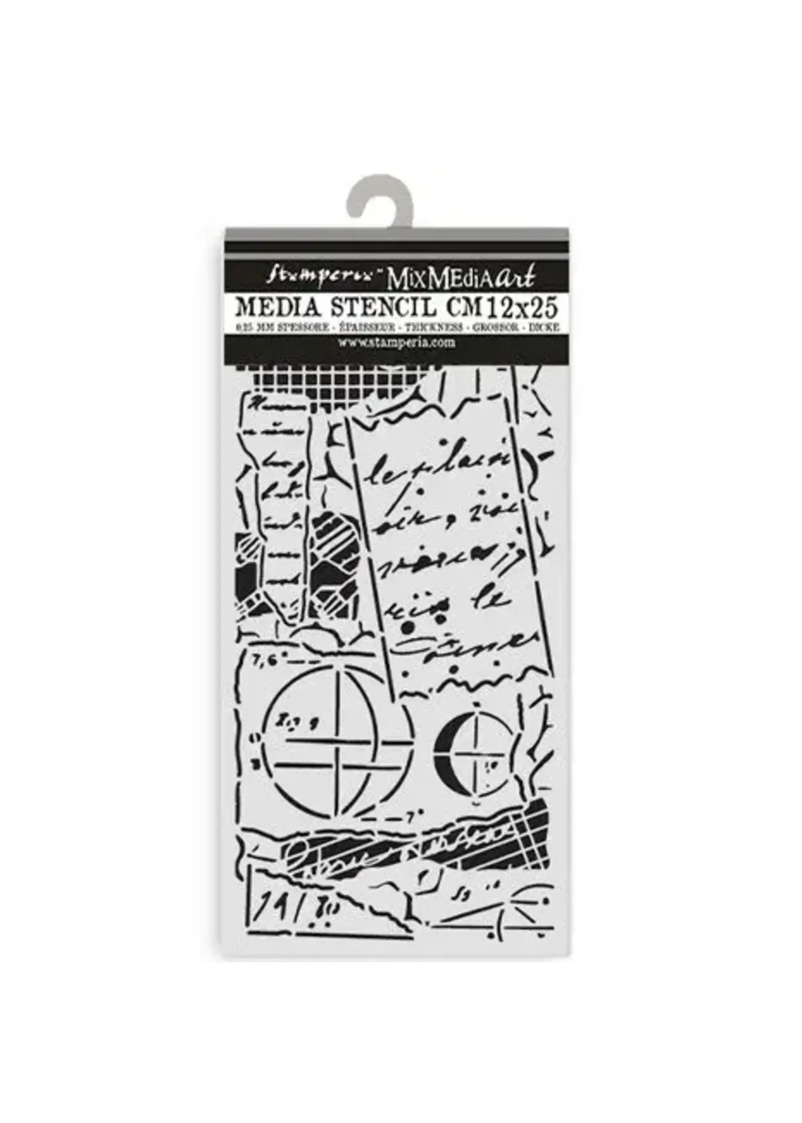 A New Beginning Thick Stencil 12x25cm Notes (KSTDL154)