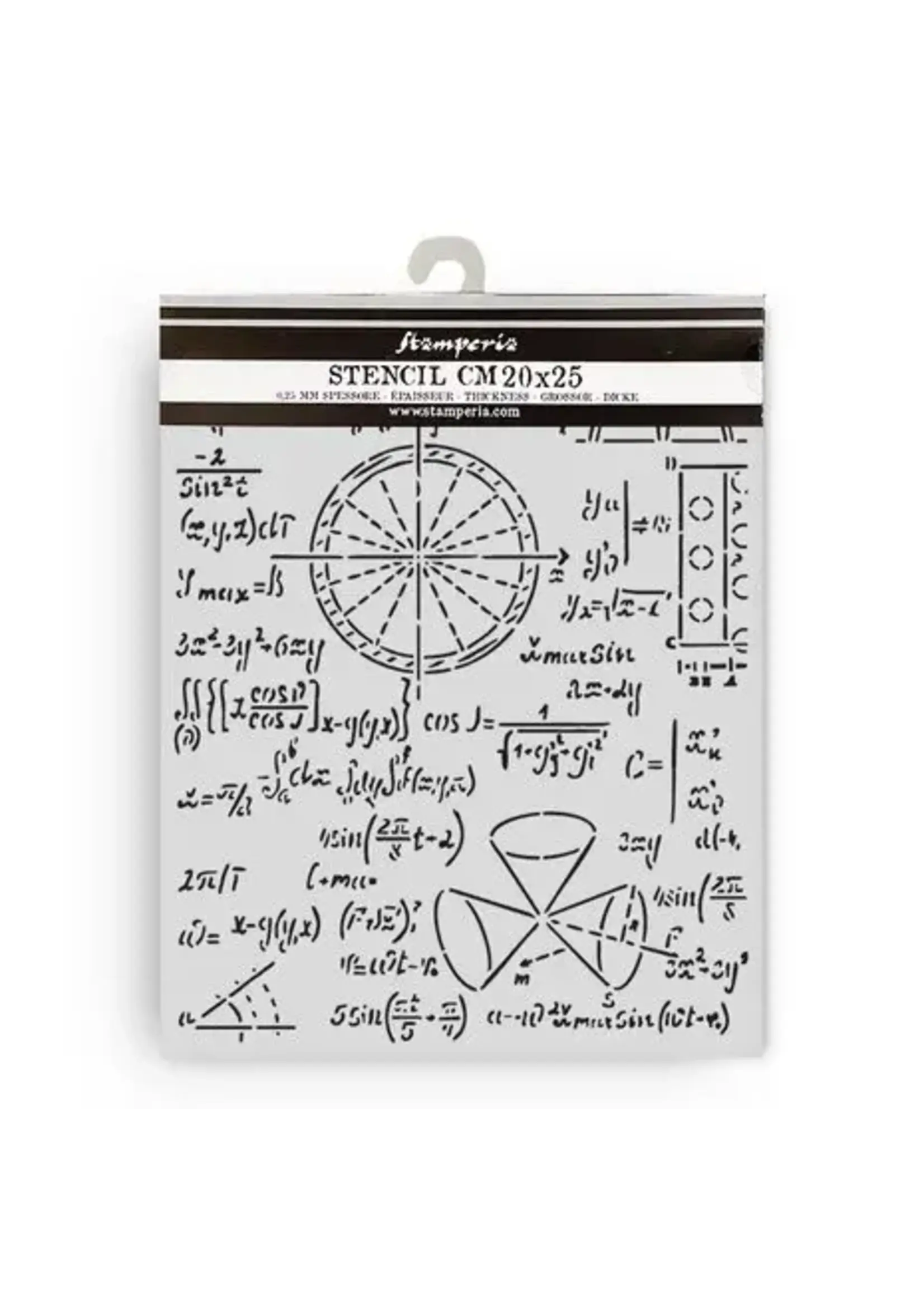 A New Beginning Thick Stencil 20x25cm Formulas (KSTD201)