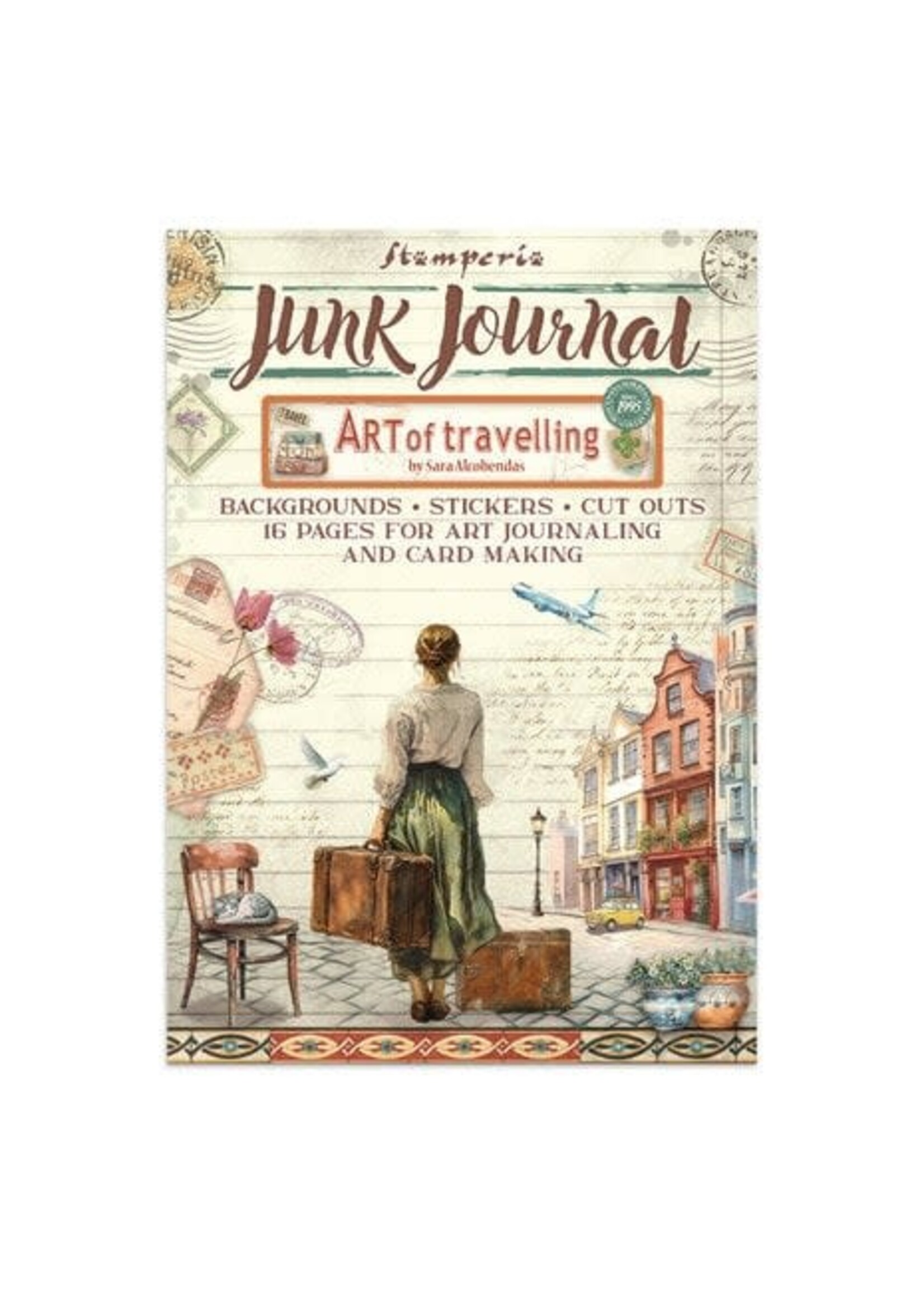 Art of Travelling Junk Journal Stickers, Backgrounds, Cut-Outs (SBJK18)