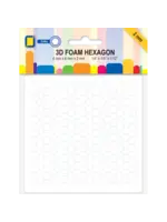 3D Foam Hexagon 6x6x2mm (246pcs) (3.2892)