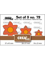 Set van 3 Stansen No. 72 Bloemen 29 (CLSET72)