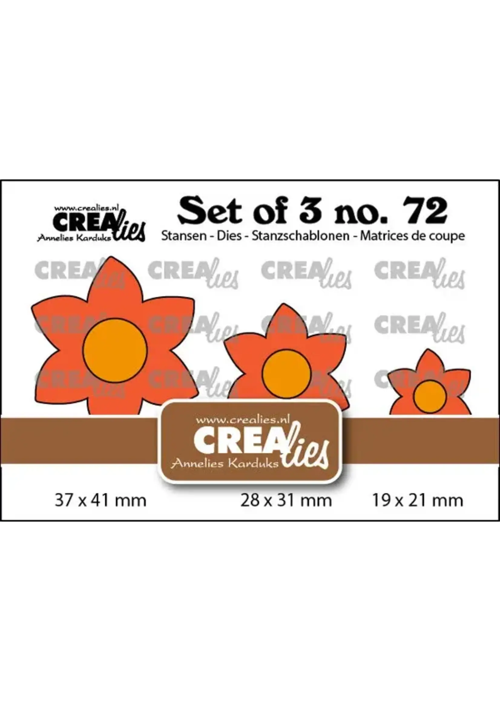 Set van 3 Stansen No. 72 Bloemen 29 (CLSET72)