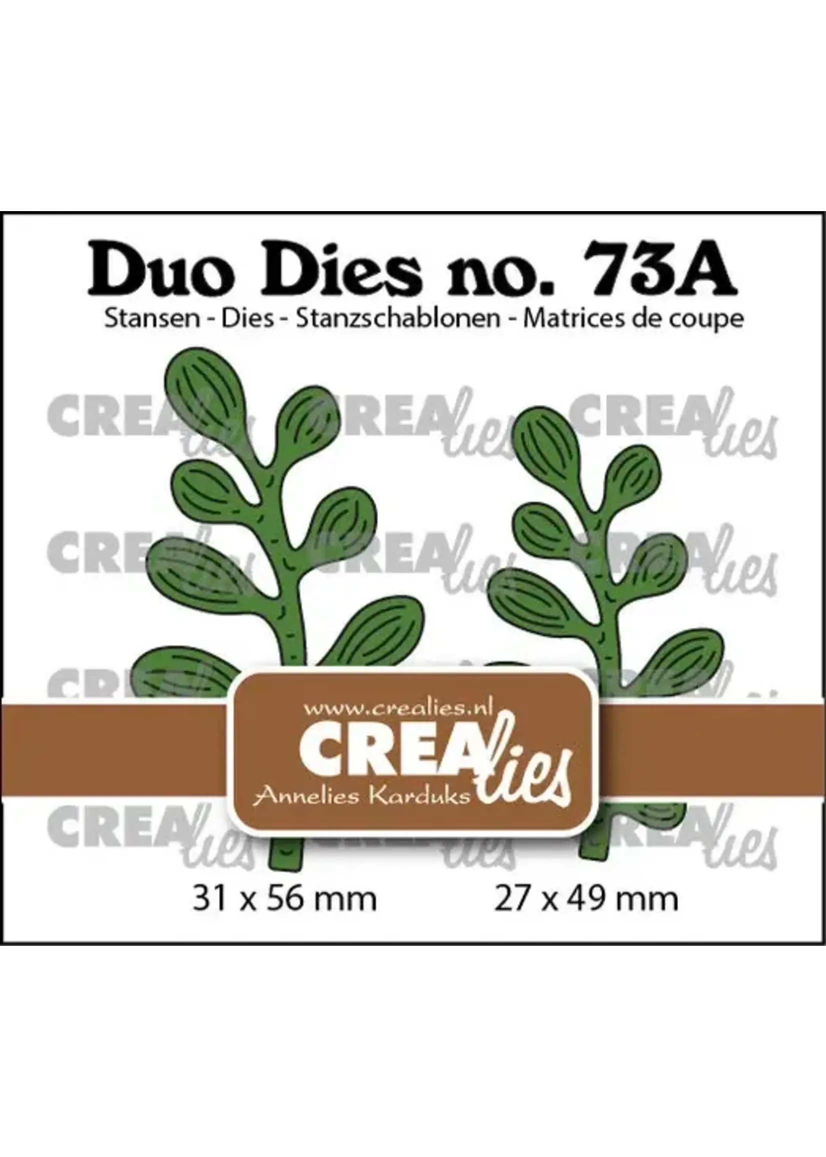 Duo Stansen No. 73a Blaadjes 20 (Spiegelbeeld) (CLDD73a)