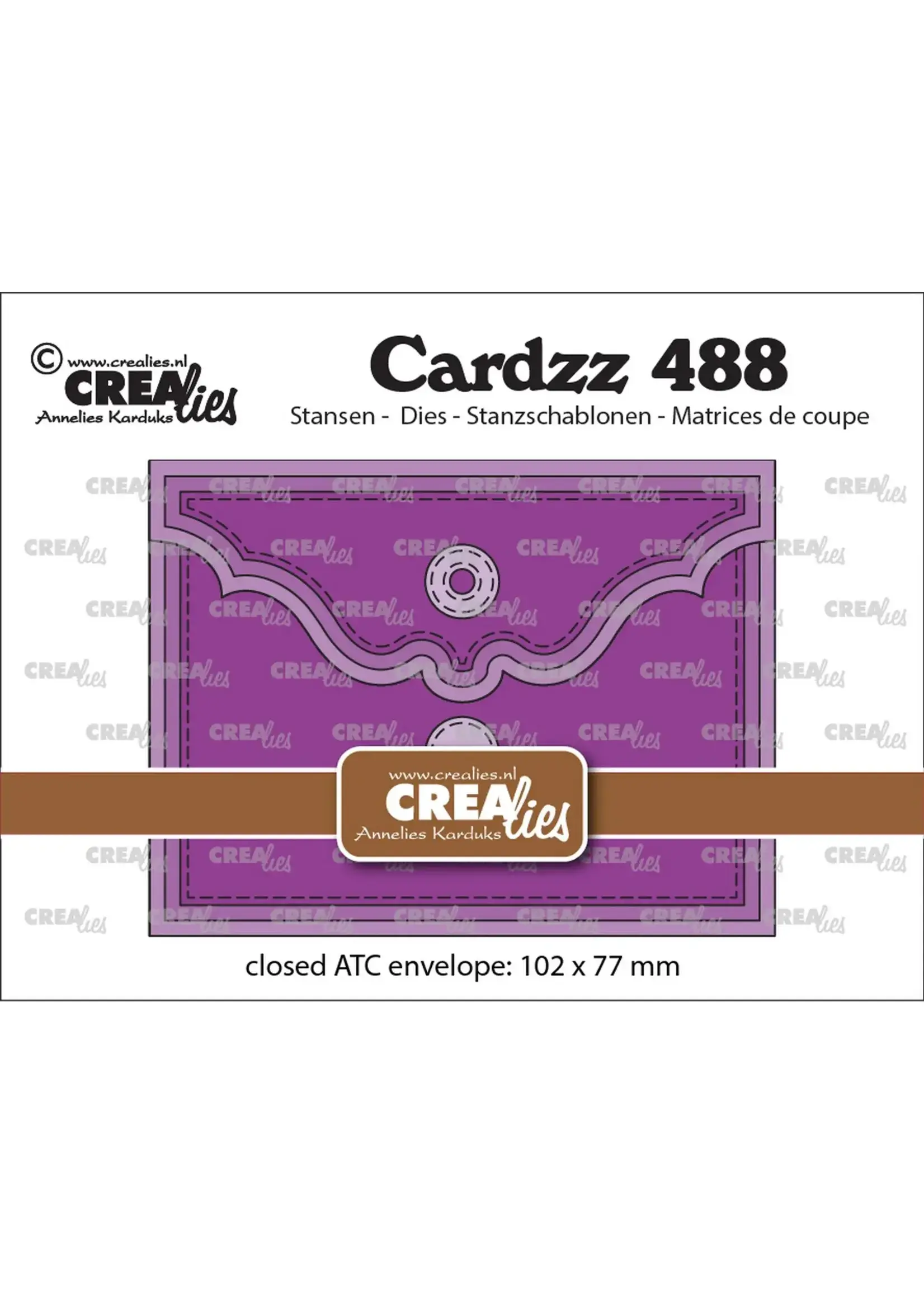 Crealies • Cardzz Stans ATC envelop horizontaal Crealies CLCZ488