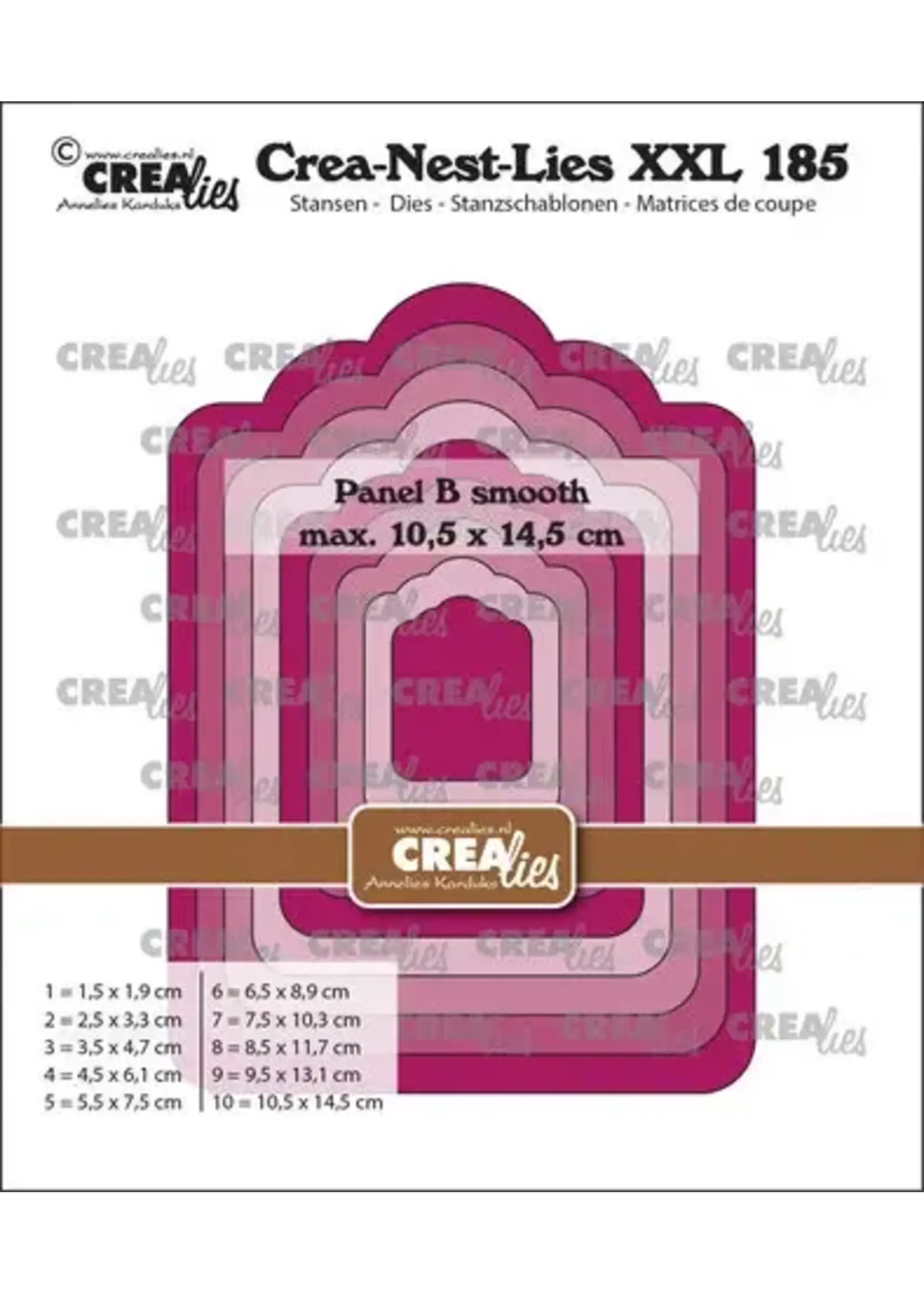 Crea-Nest-Lies XXL Stansen No. 185 Paneel B Glad (CLNestXXL185)