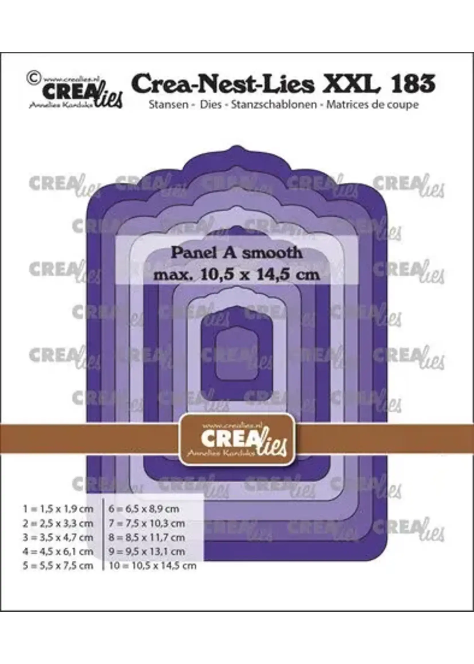 Crea-Nest-Lies XXL Stansen No. 183 Paneel A Glad (CLNestXXL183)