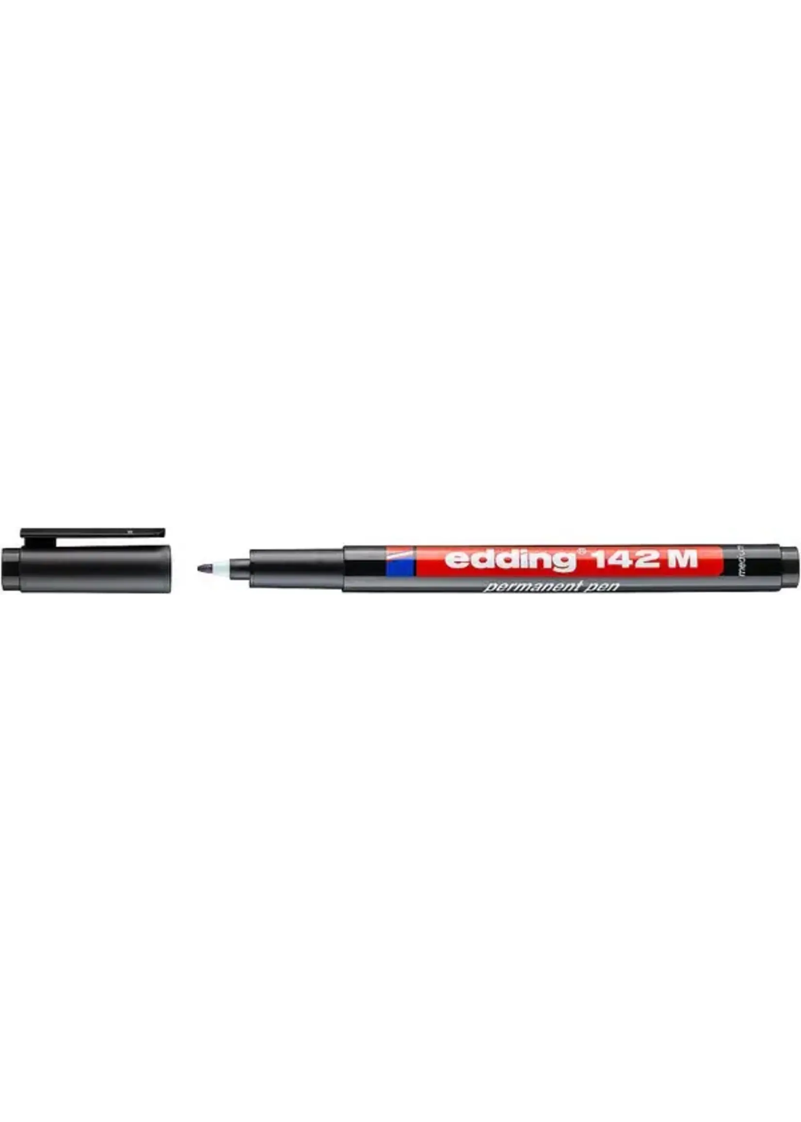 e-142 M Permanent Pen 1mm Black (4-142001)