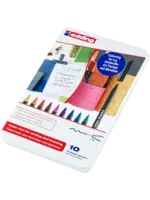 e-1200 Colour Pen Fine Set in Metal Box (10pcs) (4-1200-10)