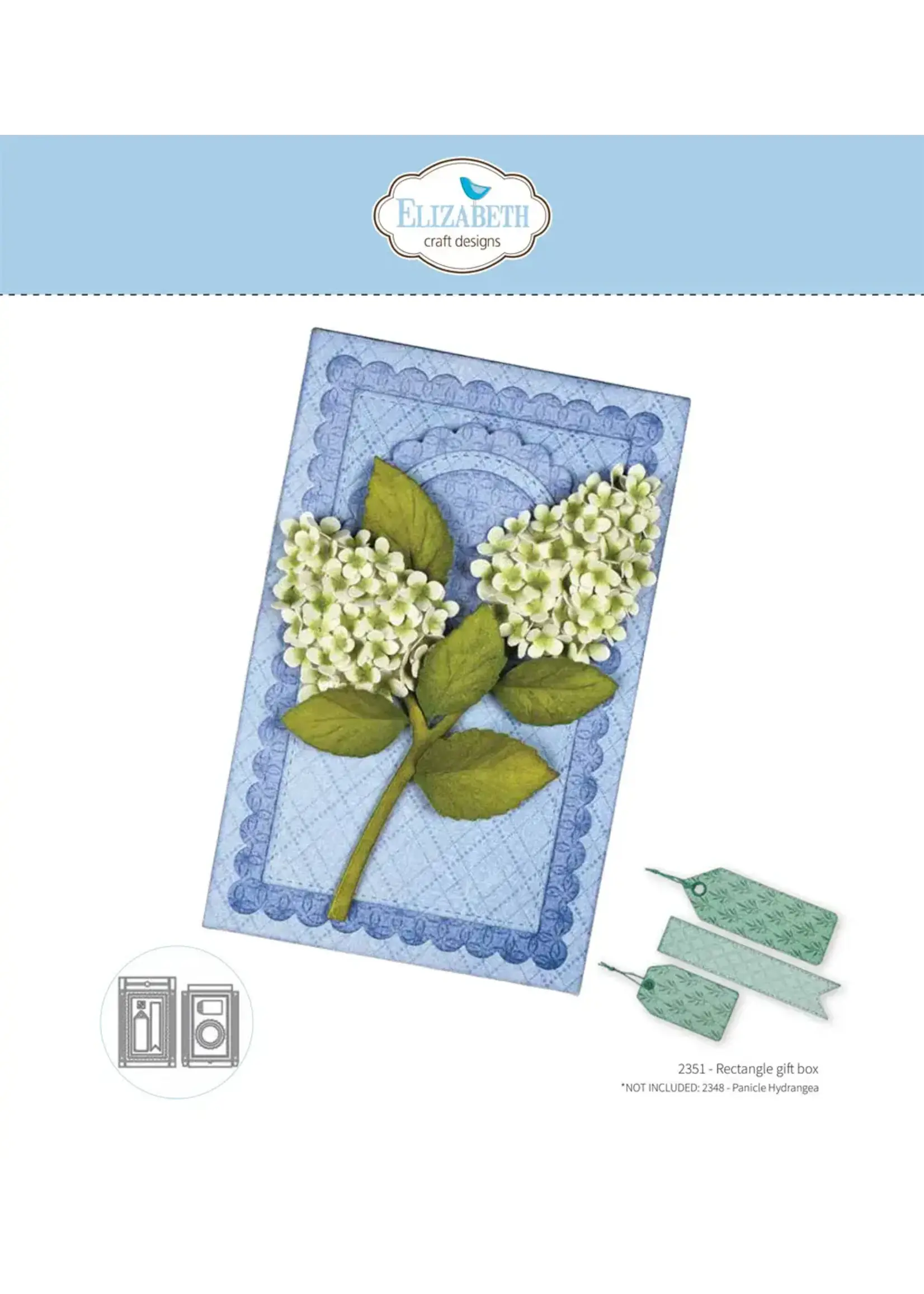 Rechthoekige cadeaudoos Paper FlowersSKU: 2351