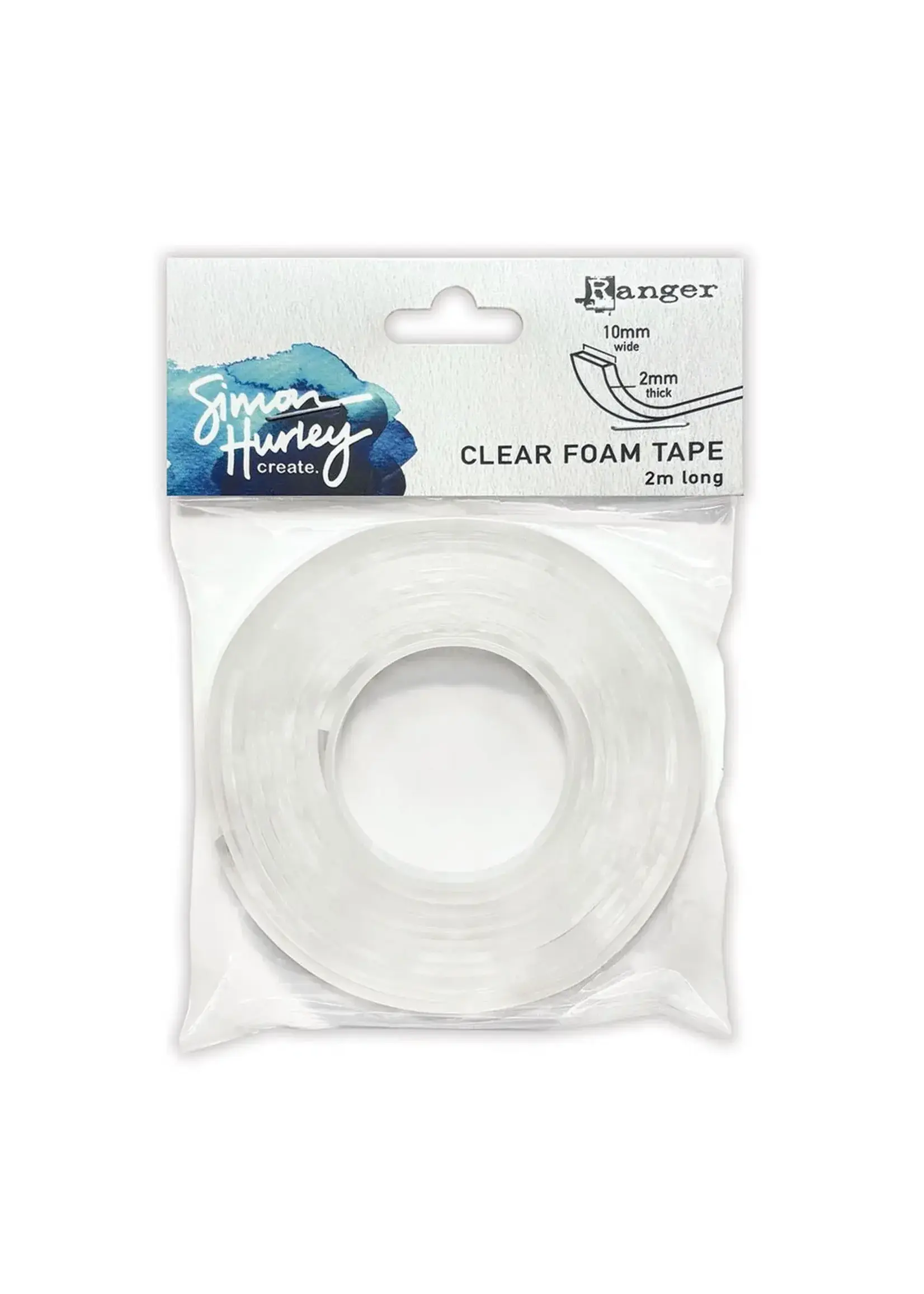 Ranger • Simon Hurley Create. Clear Foam Double Stick Tape 10mm Ranger Ink HUA90519