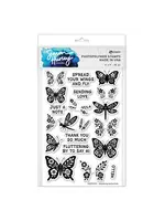 Ranger • Simon Hurley Create. Photopolymer Stamps Blooming Butterflies Ranger Ink HUR93572