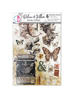 Deluxe Papier & Vellum Dual Pack A4 GEMENGD 6/Pkg Typografisch