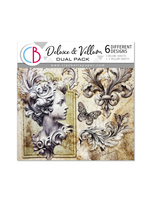 Deluxe Papier & Vellum Dubbelpakket GEMENGD 6/Pkg Typografisch