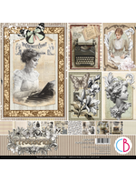 Typografisch papierblok 12"x12" 12" 12/pkg