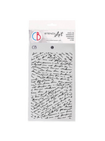 Textuursjabloon 5"x8" Handgeschreven