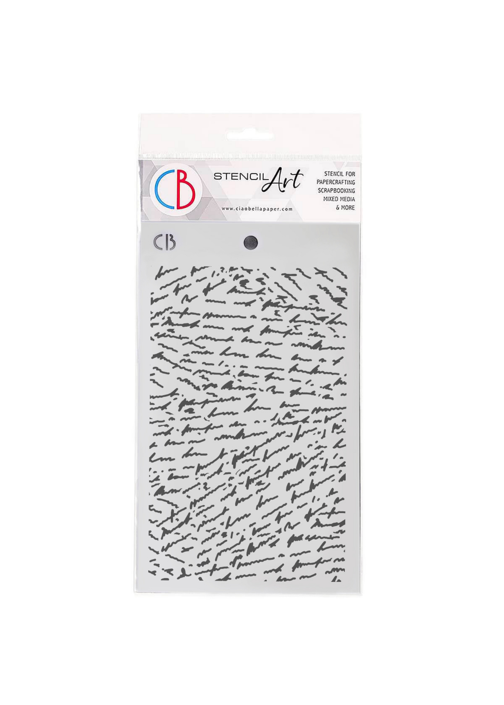 Textuursjabloon 5"x8" Handgeschreven