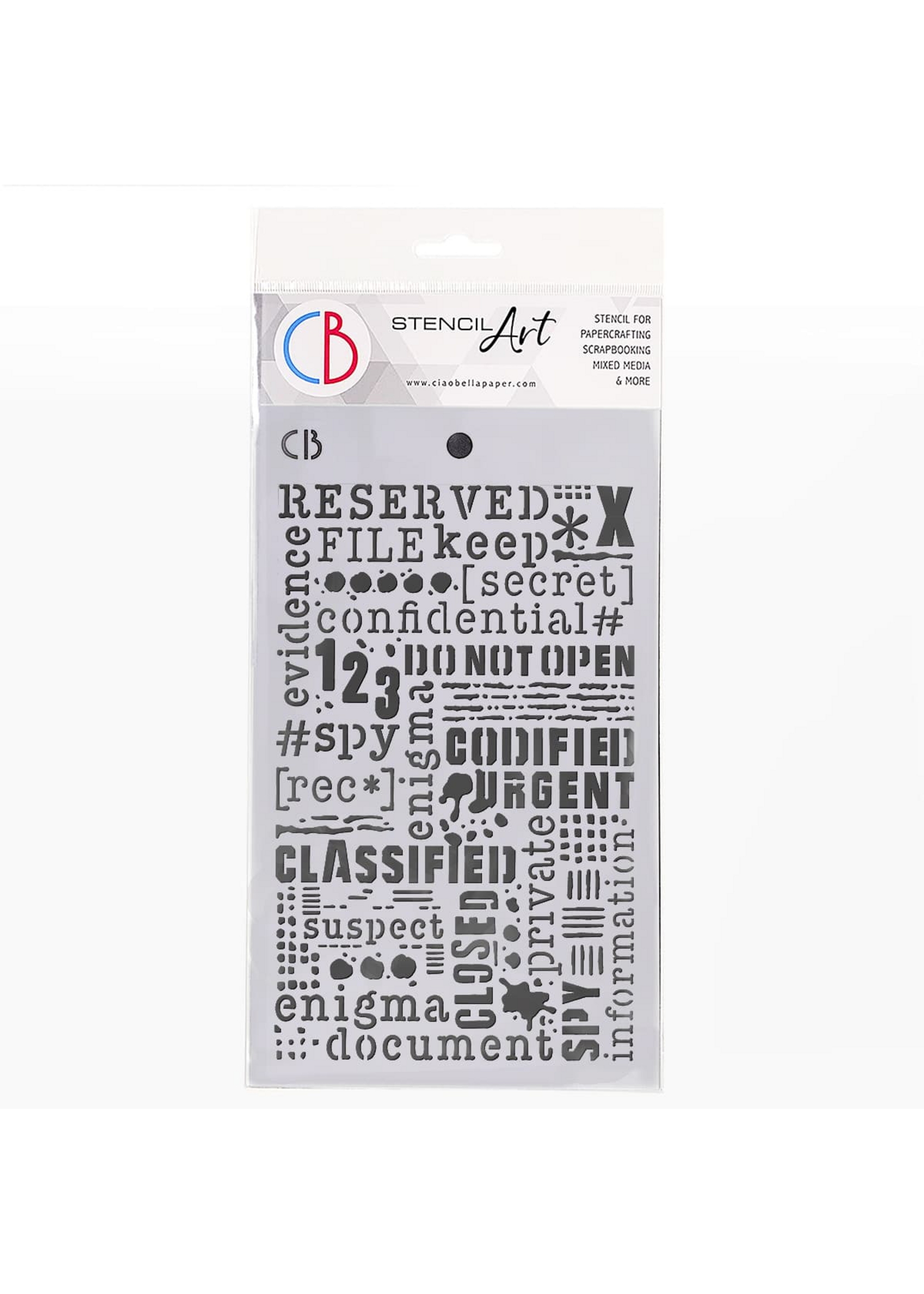 Textuursjabloon 5"x8" Vertrouwelijk