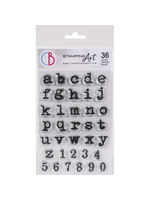 Clear Stamp Set 4"x6" Remington Kleine Letters Alfabet