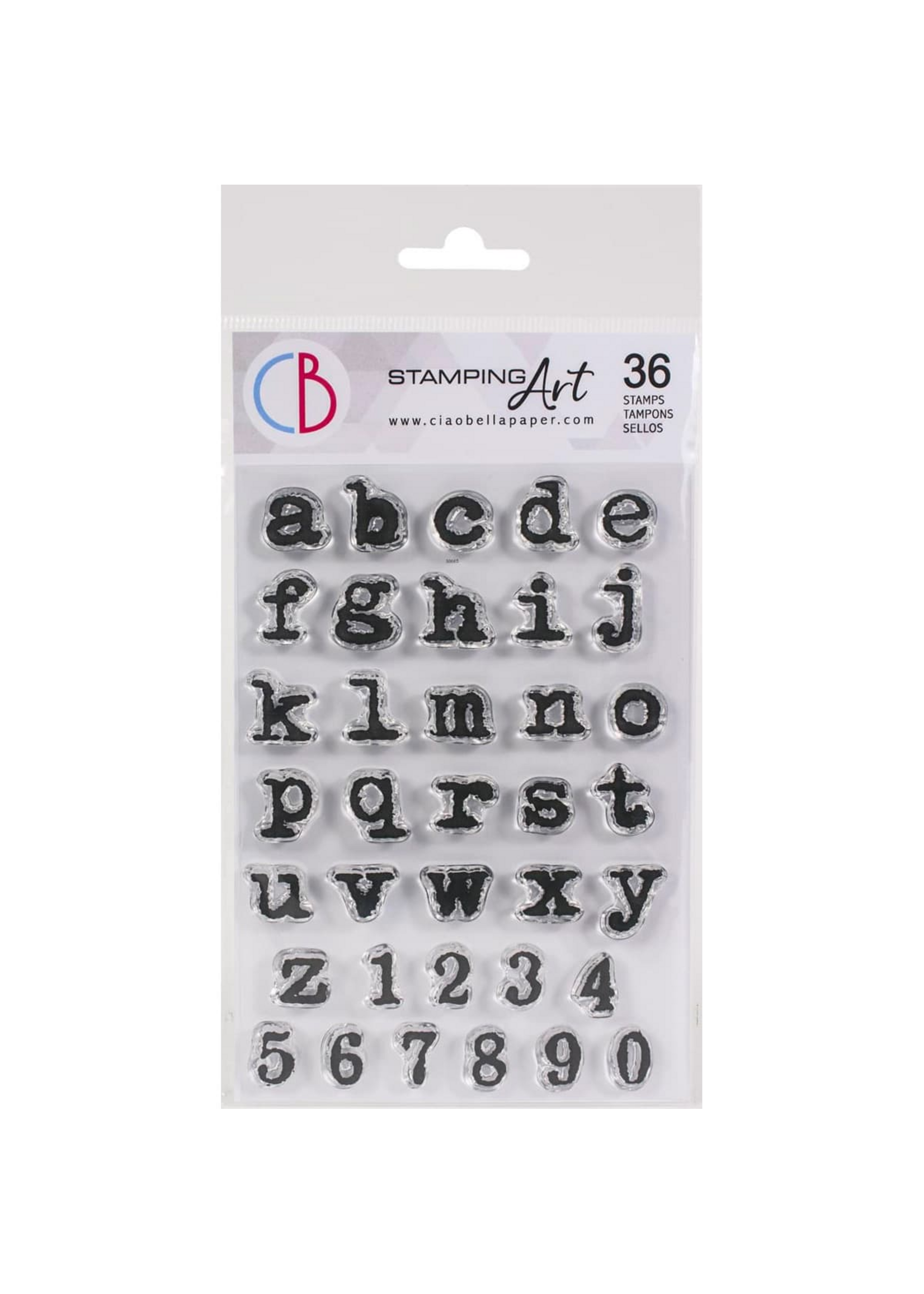 Clear Stamp Set 4"x6" Remington Kleine Letters Alfabet