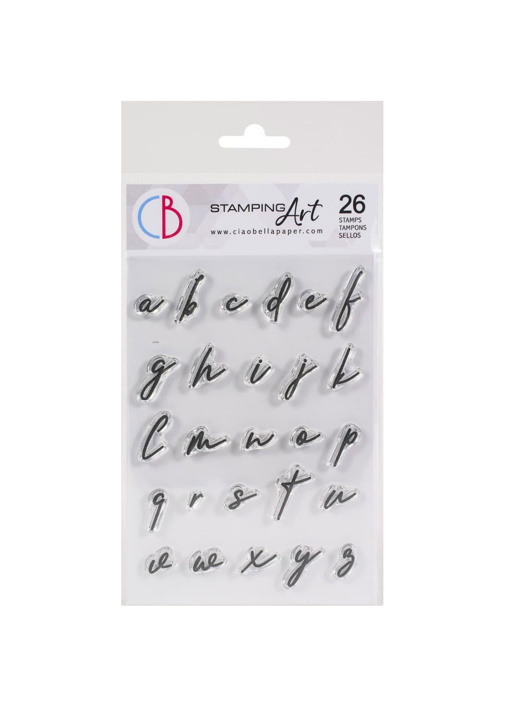 Clear Stamp Set 4"x6" Muse Kleine Letter Alfabet