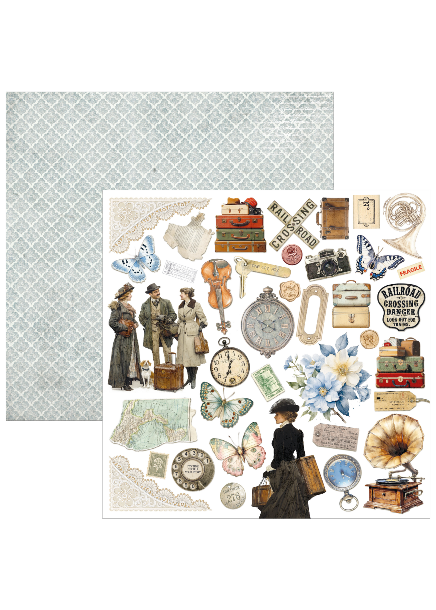 Oostelijke Reis Papierblok 12"x12" 12" 12/Pkg