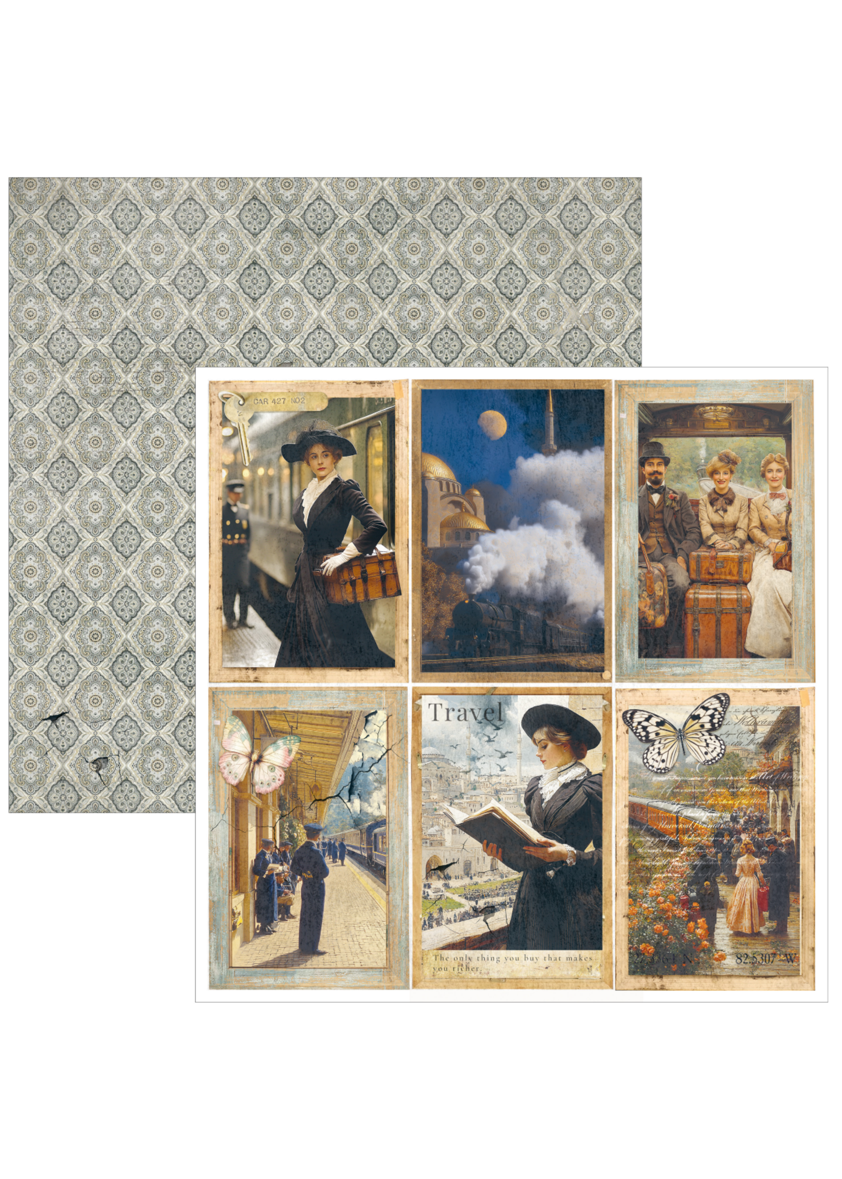 Oostelijke Reis Papierblok 12"x12" 12" 12/Pkg