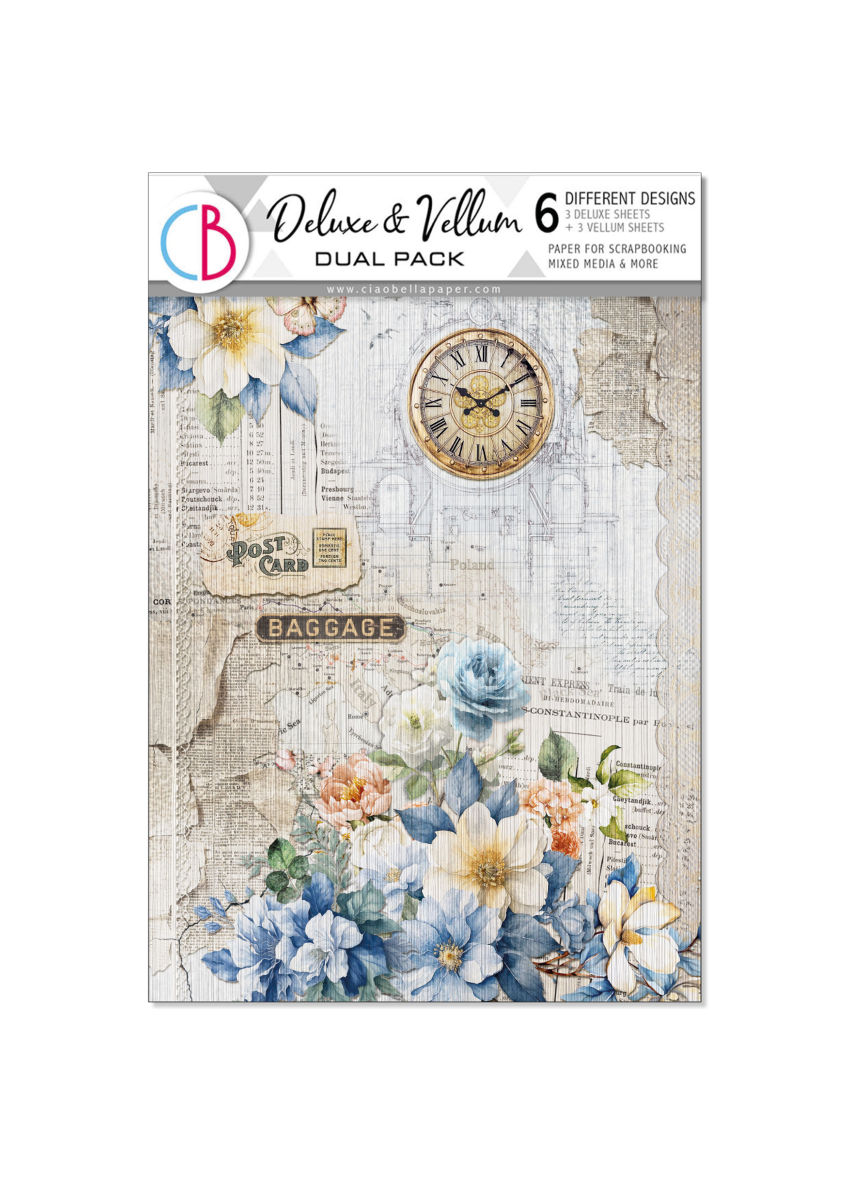 Deluxe Paper & Vellum Dual Pack A4 GEMENGD 6/Pkg Eastern Journey