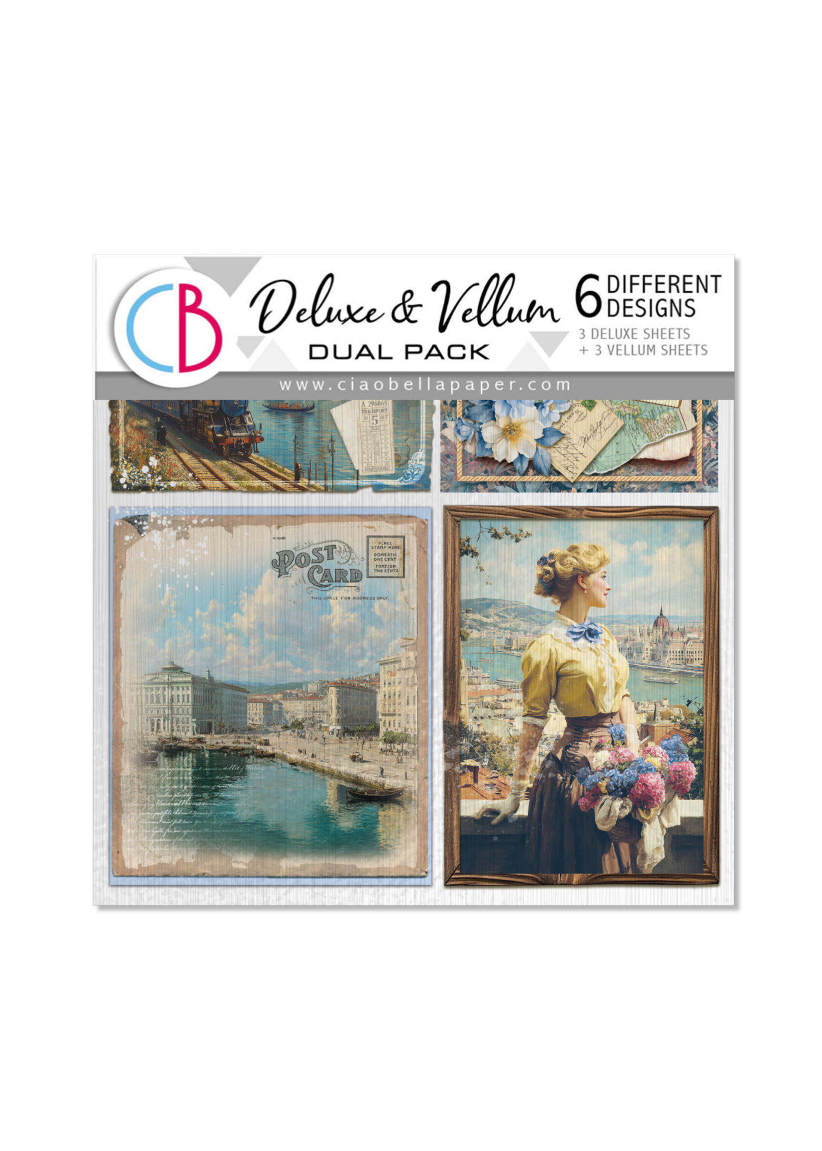 Deluxe Paper & Vellum Dual Pack GEMENGD 6/Pkg Eastern Journey