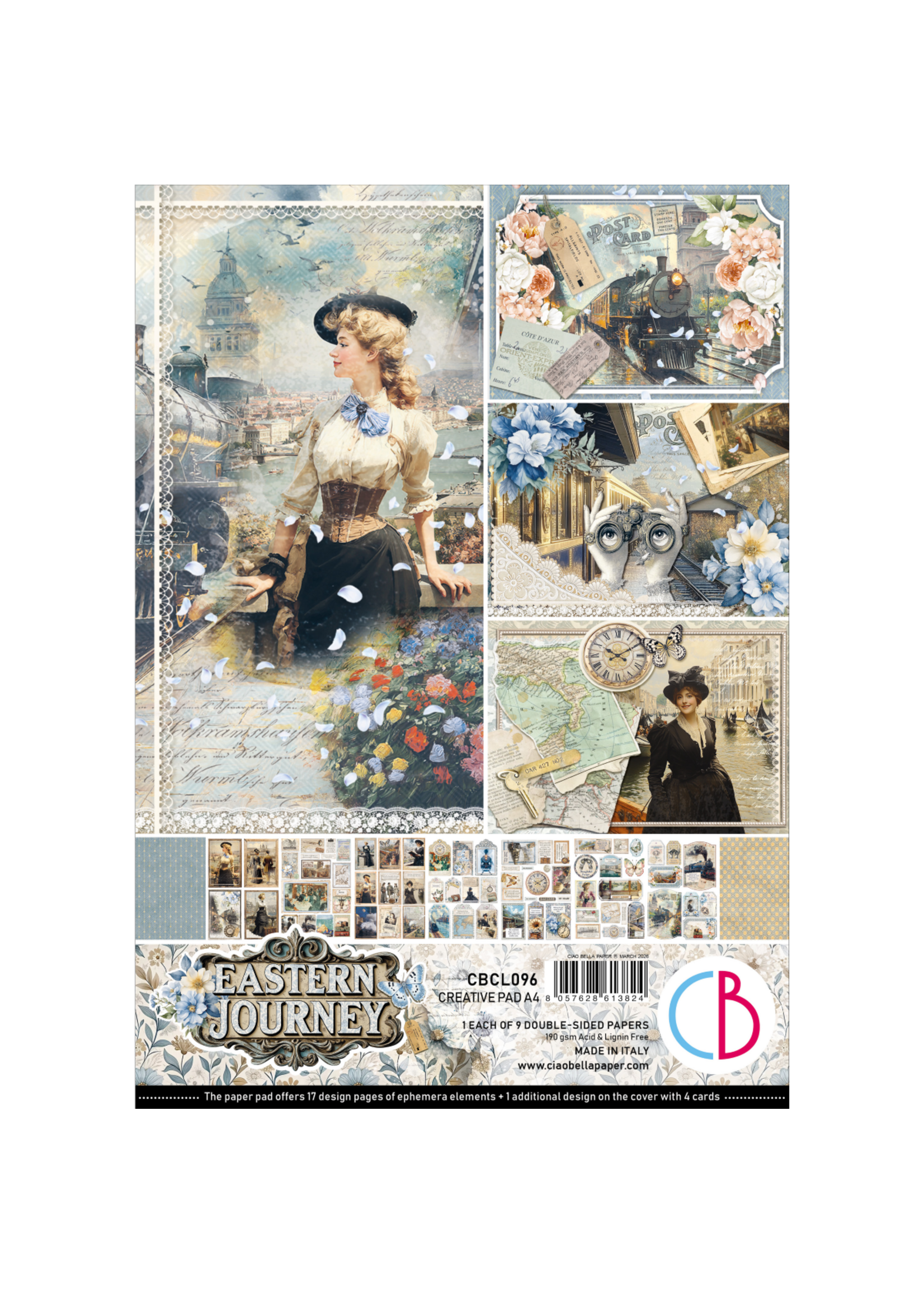 Eastern Journey Creative Pad A4 9/Pkg