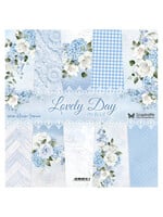 Lovely Day IN BLUE, 12" x 12" scrapbooking paper pack