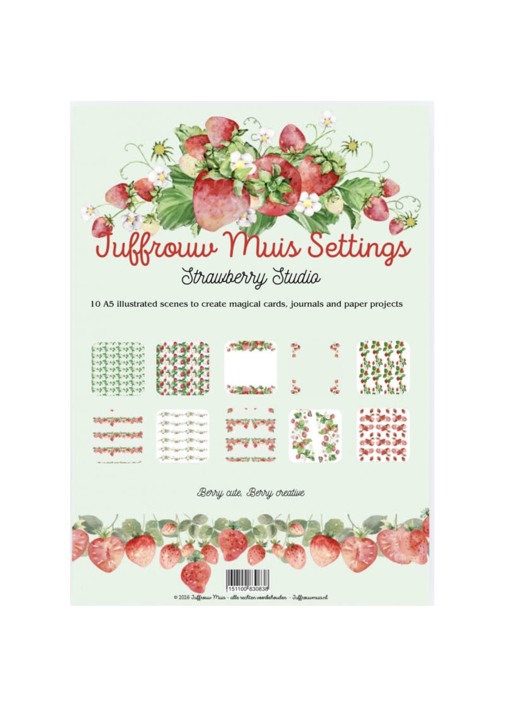 Juffrouw Muis Setting - Strawberry Studio 10 schitterende achtergronden