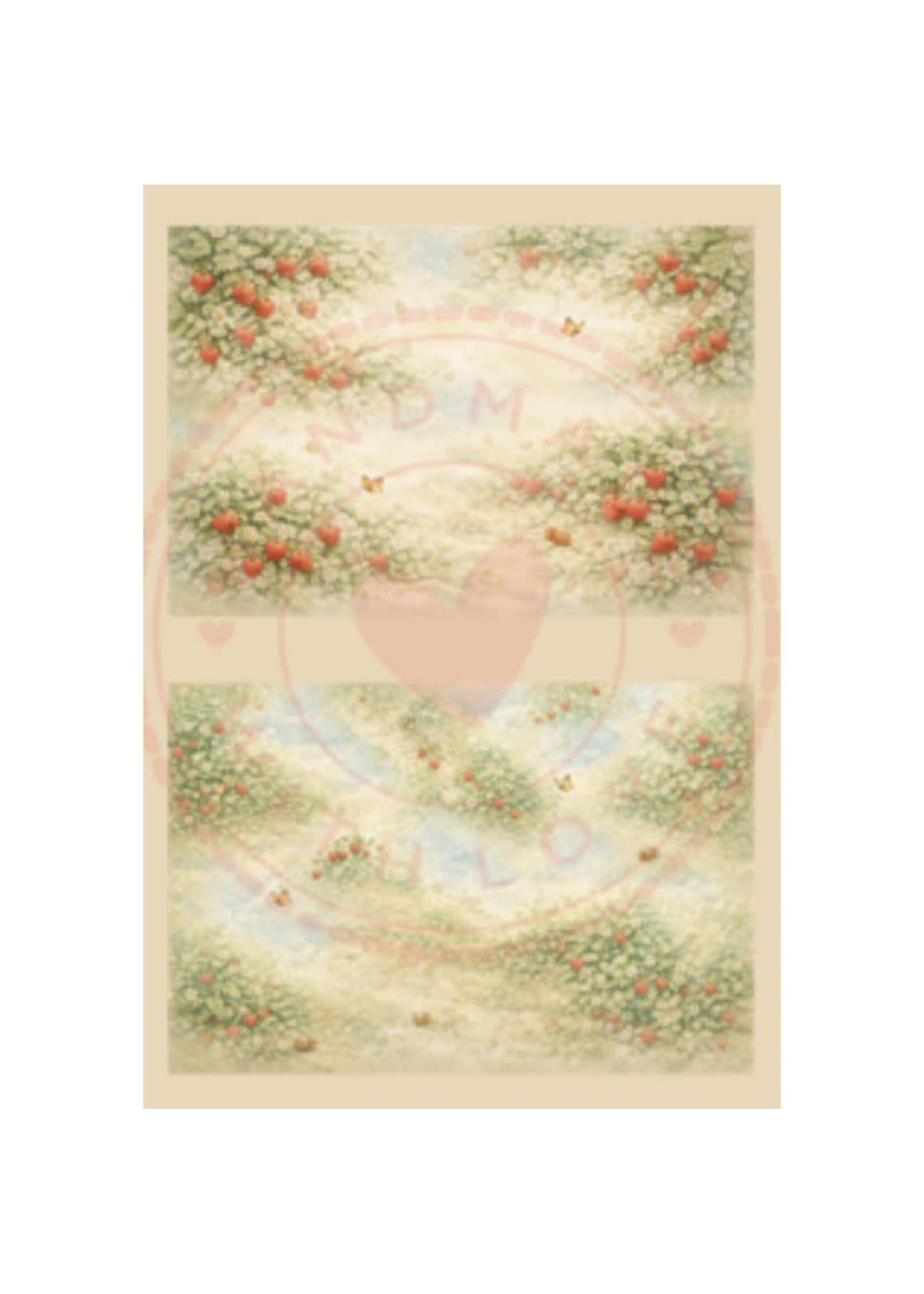 Paperpad Pocket sized - Sweet Strawberry days