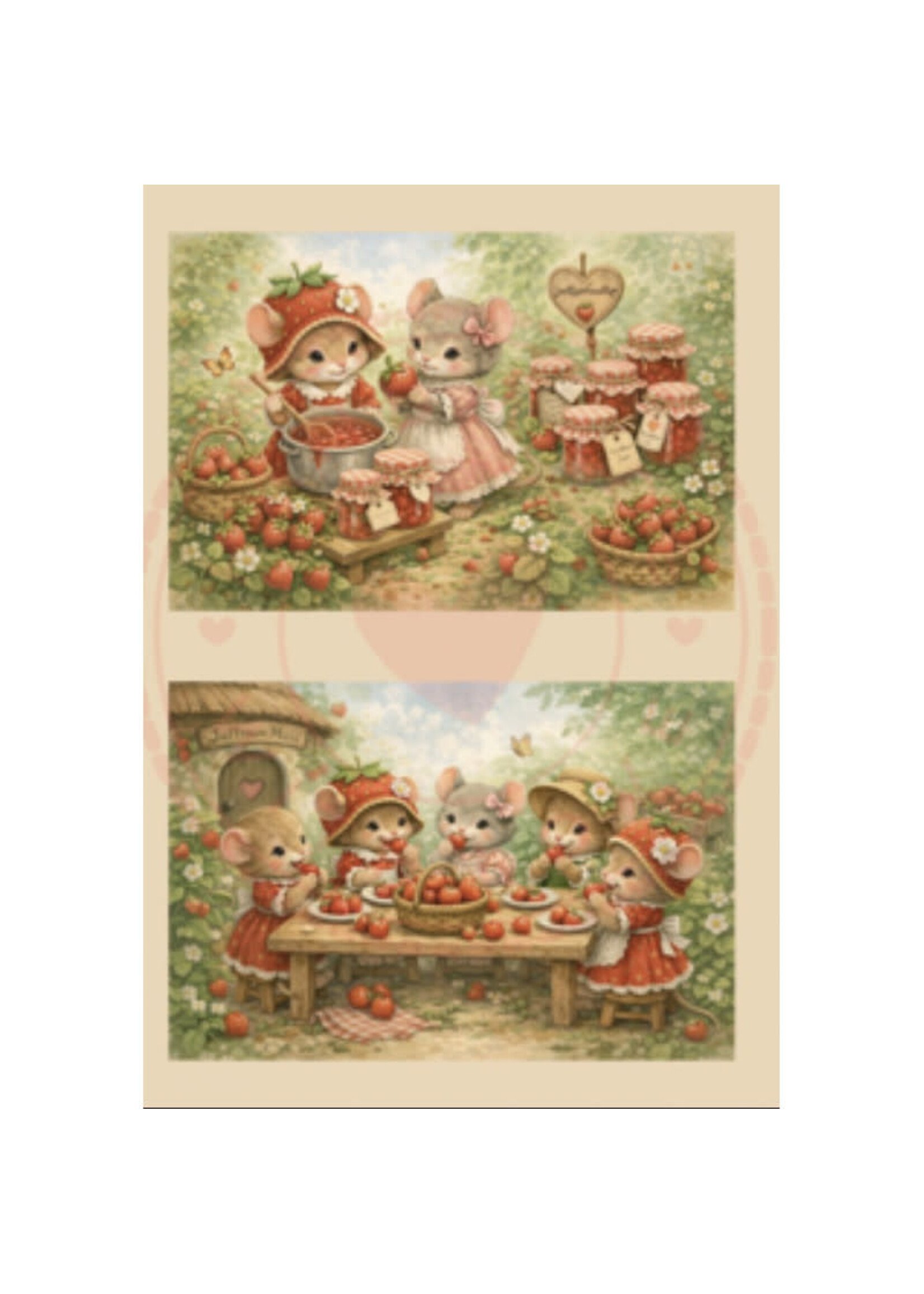 Paperpad Pocket sized - Sweet Strawberry days