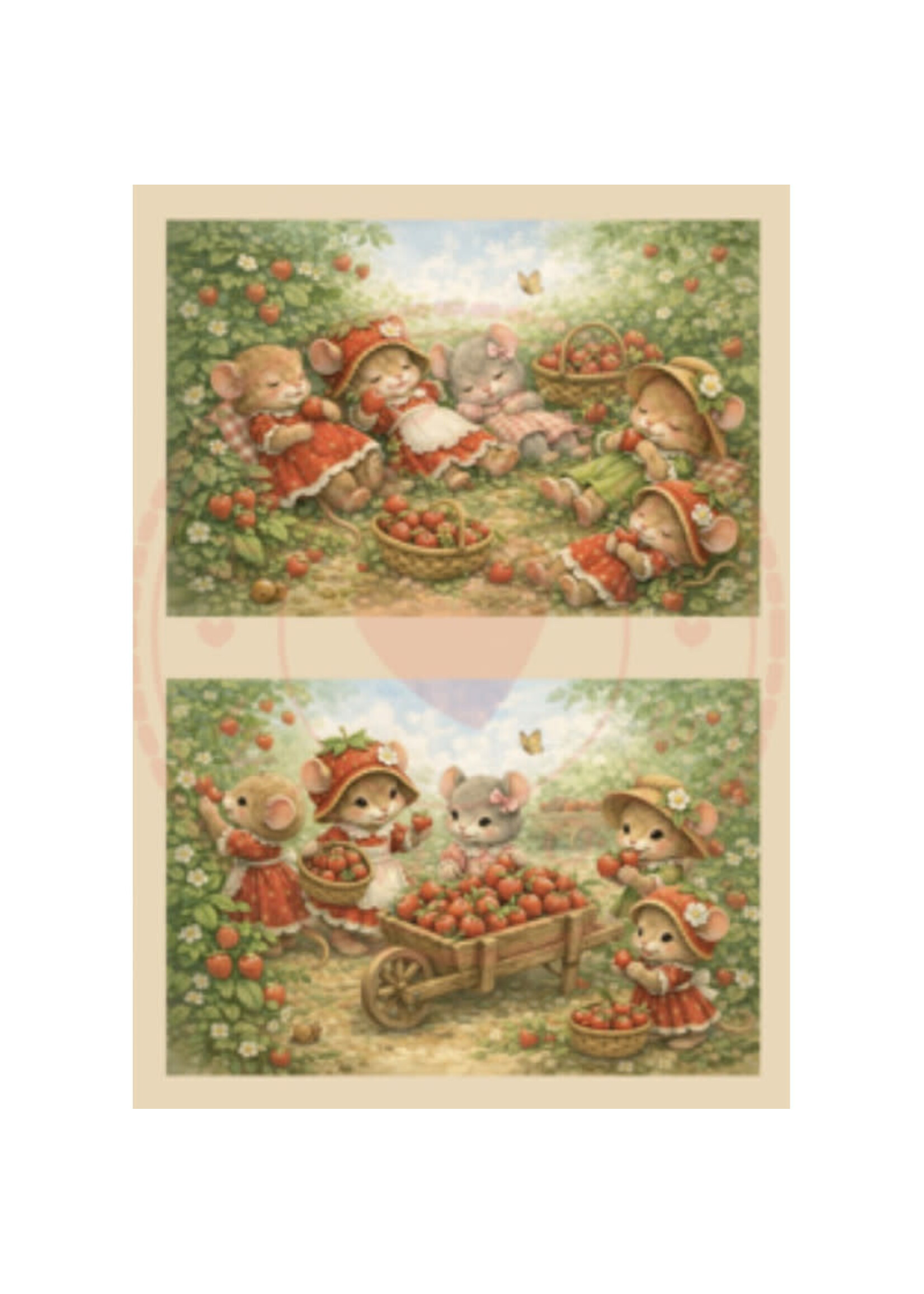 Paperpad Pocket sized - Sweet Strawberry days